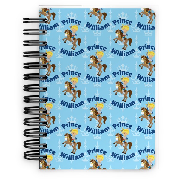 Custom Custom Prince Spiral Notebook - 5x7 w/ Name All Over