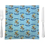 Custom Prince 9.5" Glass Square Lunch / Dinner Plate- Single or Set of 4 (Personalized)