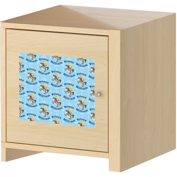 Custom Prince Square Wall Decal on Wooden Cabinet