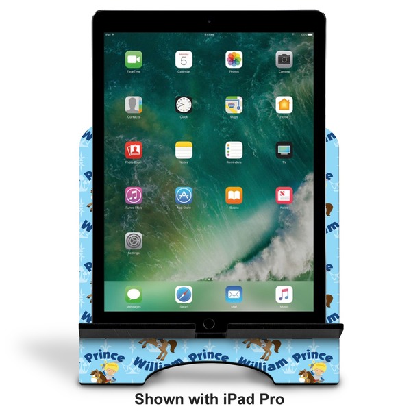 Custom Prince Stylized Tablet Stand - Front with ipad