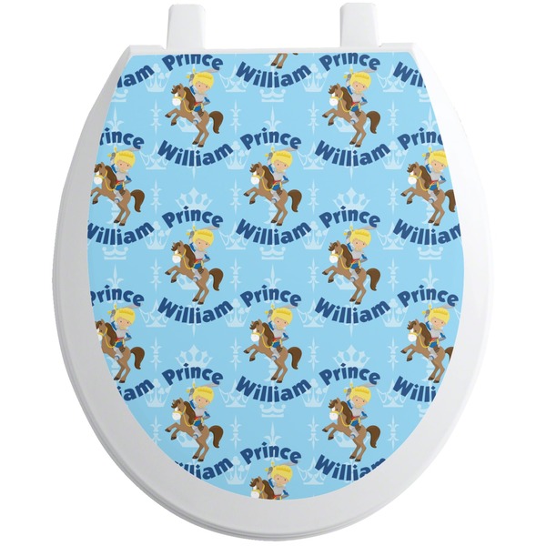 Custom Custom Prince Toilet Seat Decal - Round (Personalized)