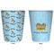 Custom Prince Trash Can White - Front and Back - Apvl