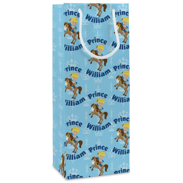 Custom Custom Prince Wine Gift Bags (Personalized)