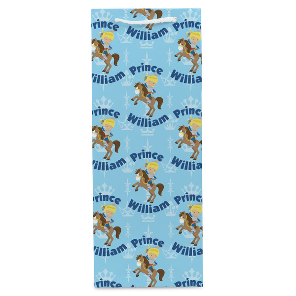 Custom Prince Wine Gift Bag - Matte - Front