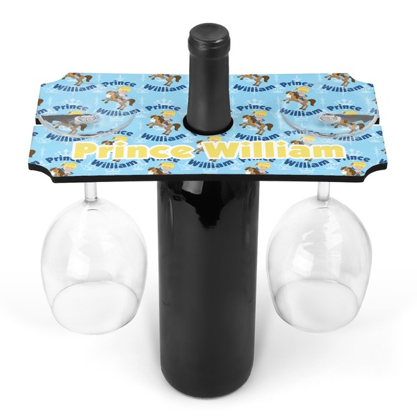 Custom Custom Prince Wine Bottle & Glass Holder (Personalized)