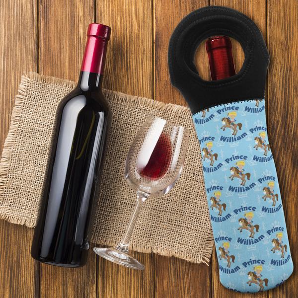 Custom Prince Wine Tote Bag - FLATLAY