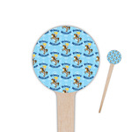 Custom Prince 4" Round Wooden Food Picks - Double Sided (Personalized)