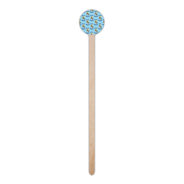 Custom Prince Wooden 6" Stir Stick - Round - Single Stick