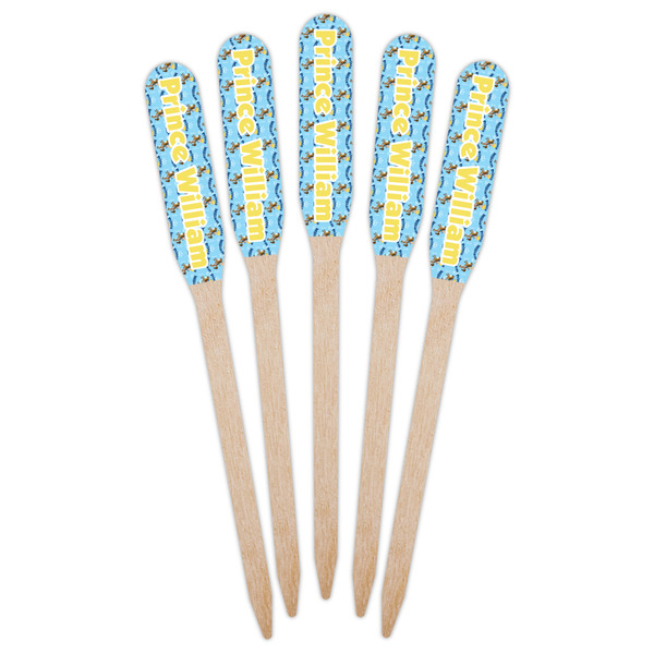 Custom Prince Wooden Food Pick - Paddle - Fan View