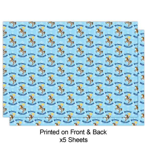 Custom Prince Wrapping Paper Sheet - Double Sided - Front