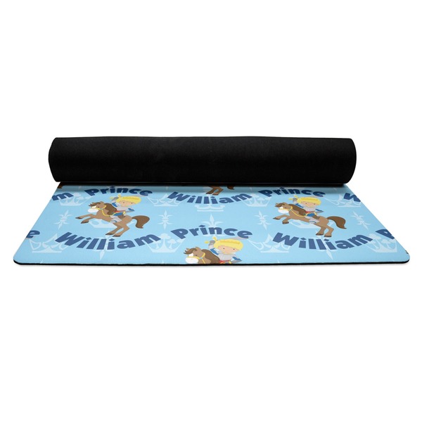 Custom Prince Yoga Mat Rolled up Black Rubber Backing