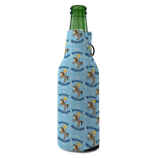 Custom Prince Zipper Bottle Cooler - ANGLE (bottle)