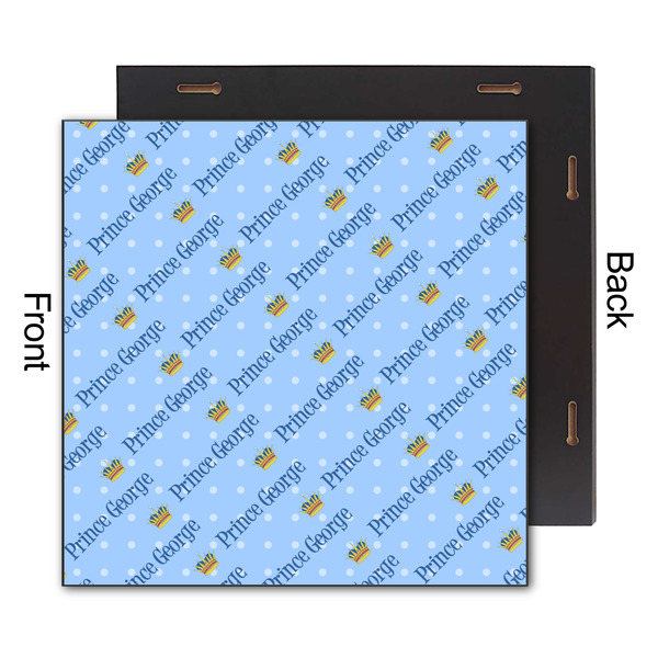 Prince 12x12 Wood Print - Front & Back View