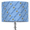 Prince 16" Drum Lampshade - ON STAND (Fabric)
