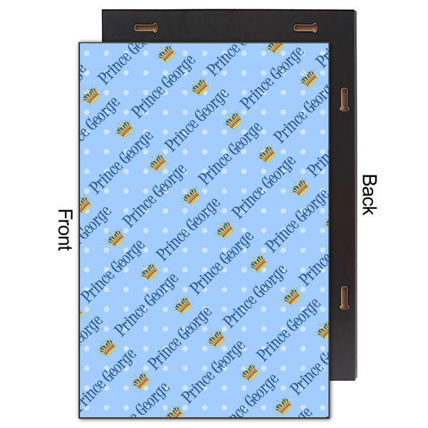 Prince 20x30 Wood Print - Front & Back View