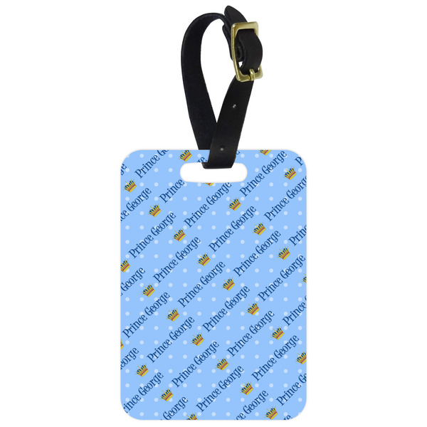 Custom Prince Metal Luggage Tag w/ Name All Over