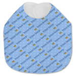 Prince Jersey Knit Baby Bib w/ Name All Over