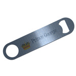 Prince Bar Bottle Opener - Silver w/ Name All Over