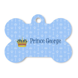 Prince Bone Shaped Dog ID Tag - Large (Personalized)