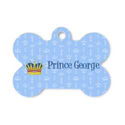 Prince Bone Shaped Dog ID Tag - Small (Personalized)