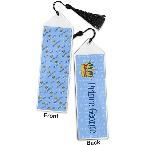 Prince Bookmark with tassel - Front and Back