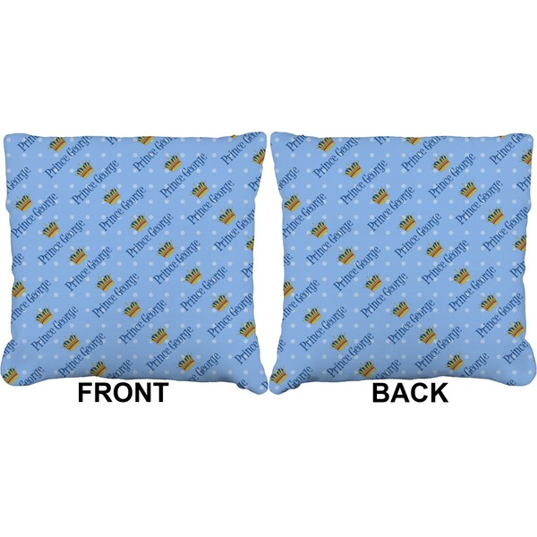 Prince Burlap Pillow Approval