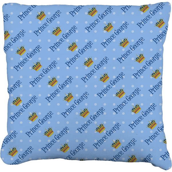 Custom Prince Faux-Linen Throw Pillow (Personalized)