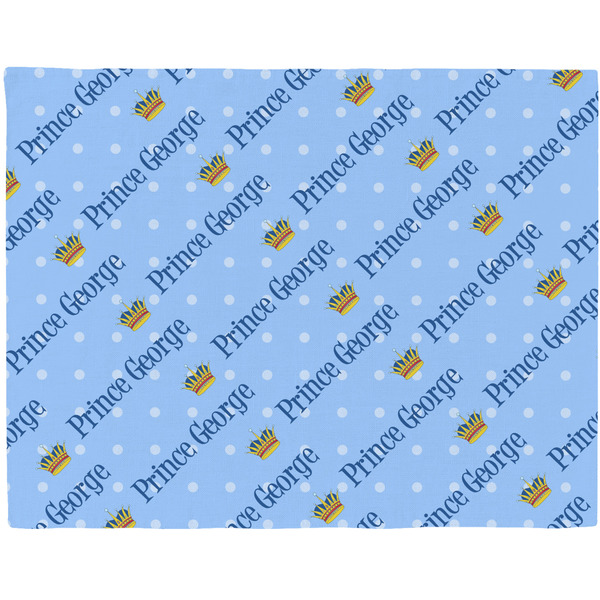 Custom Prince Woven Fabric Placemat - Twill w/ Name All Over