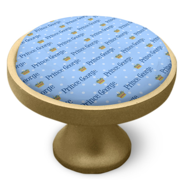 Prince Cabinet Knob - Gold - Side