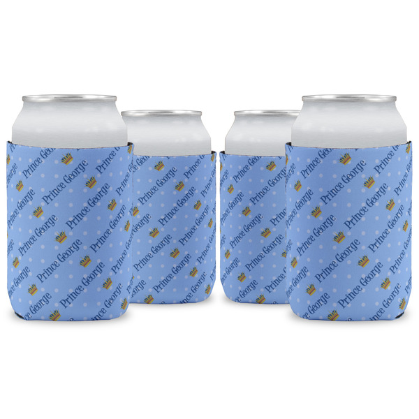 Custom Prince Can Cooler (12 oz) - Set of 4 w/ Name All Over