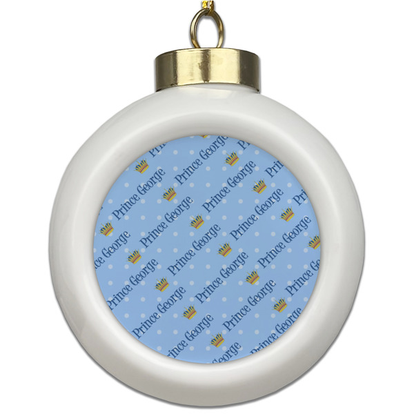 Custom Prince Ceramic Ball Ornament (Personalized)