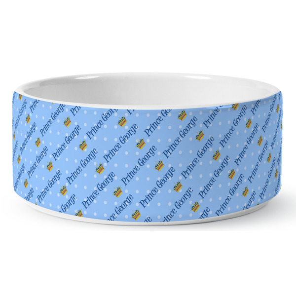 Prince Ceramic Dog Bowl - Medium - Front
