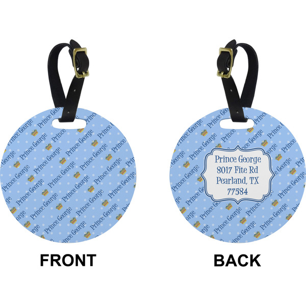 Prince Circle Luggage Tag (Front + Back)