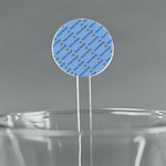 Prince 5.5" Round Plastic Stir Sticks - Clear (Personalized)