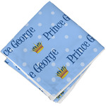 Prince Cloth Cocktail Napkin - Single w/ Name All Over