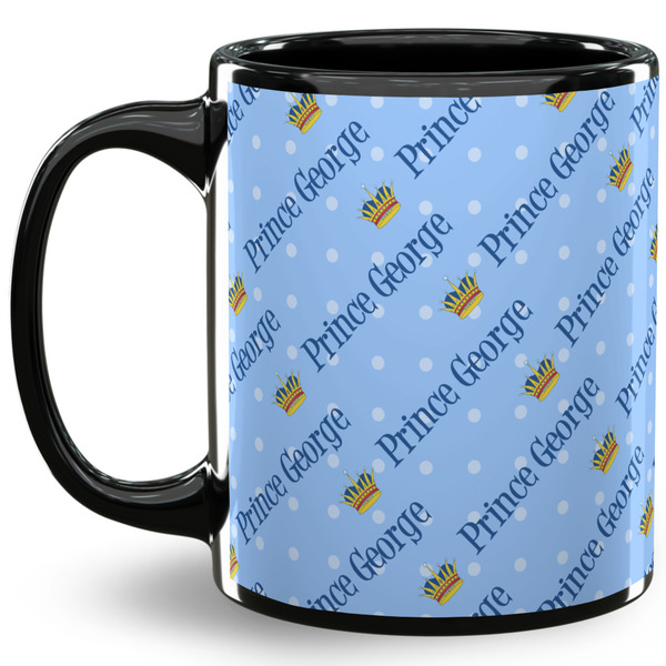 Custom Prince 11 Oz Coffee Mug - Black (Personalized)