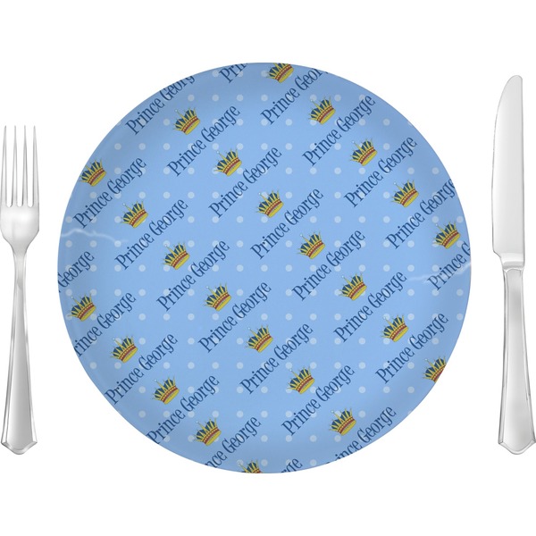 Custom Prince 10" Glass Lunch / Dinner Plates - Single or Set (Personalized)