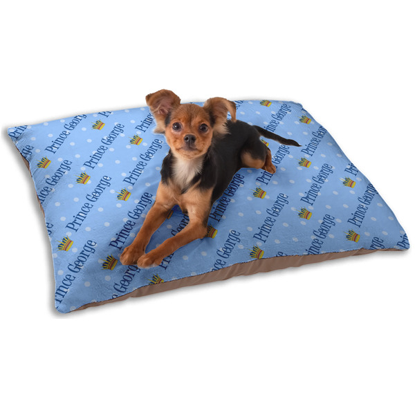 Custom Prince Dog Bed - Small w/ Name All Over