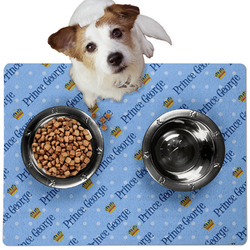 Prince Dog Food Mat - Medium w/ Name All Over