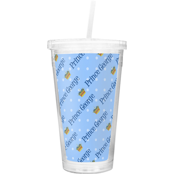 Custom Prince Double Wall Tumbler with Straw (Personalized)