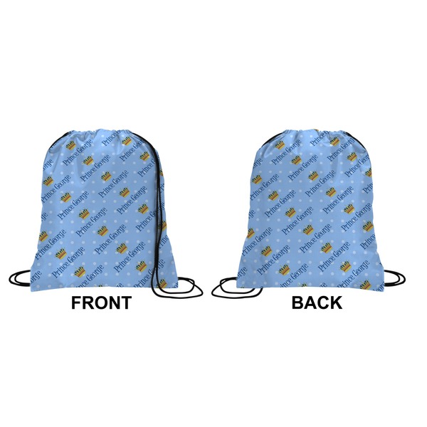 Prince Drawstring Backpack Front & Back Small
