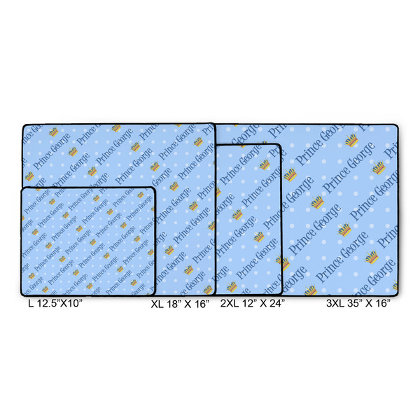 Prince Gaming Mats - SIZE CHART