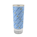 Prince 2 oz Shot Glass -  Glass with Gold Rim - Set of 4 (Personalized)