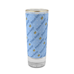 Prince 2 oz Shot Glass - Glass with Gold Rim (Personalized)