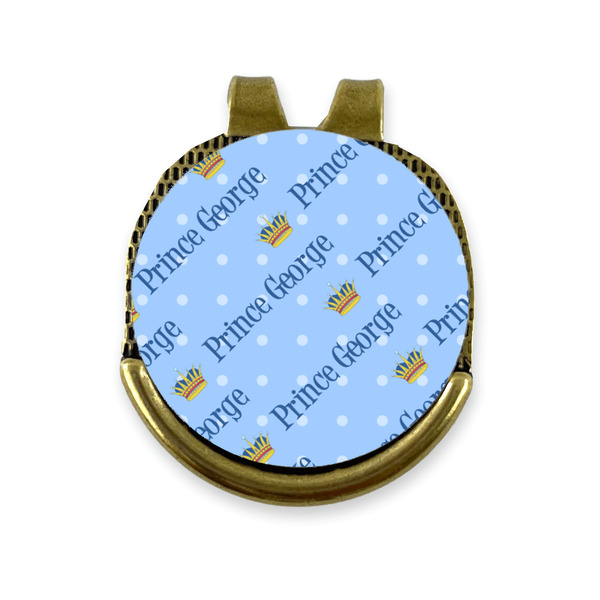Custom Prince Golf Ball Marker - Hat Clip - Gold