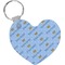Prince Heart Plastic Keychain w/ Name All Over