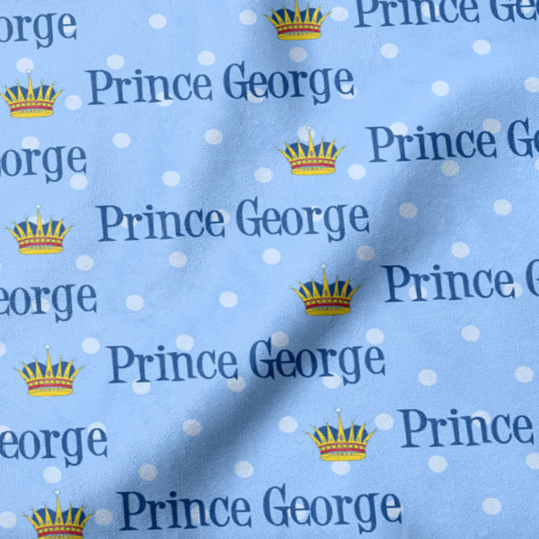 Prince Hooded Baby Towel- Detail Close Up