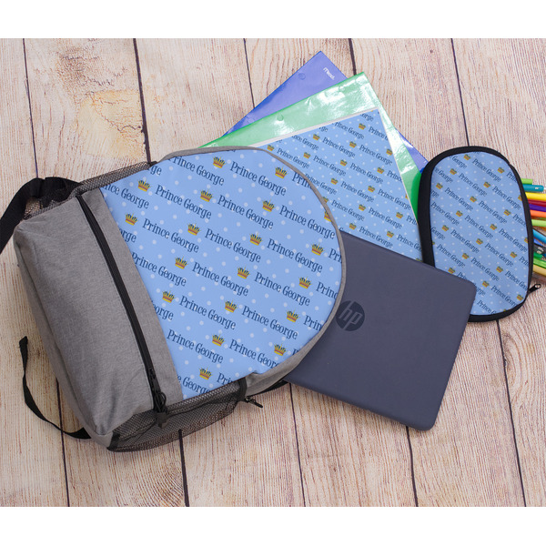 Prince Large Backpack - Gray - With Stuff