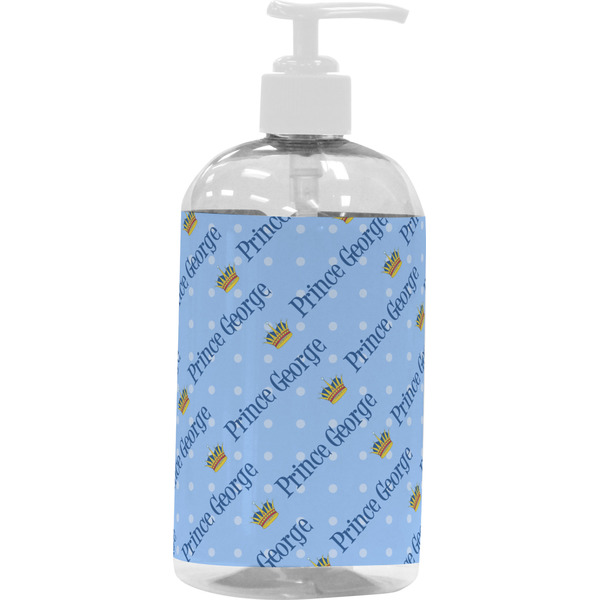 Custom Prince Plastic Soap / Lotion Dispenser (16 oz - Large - White) (Personalized)