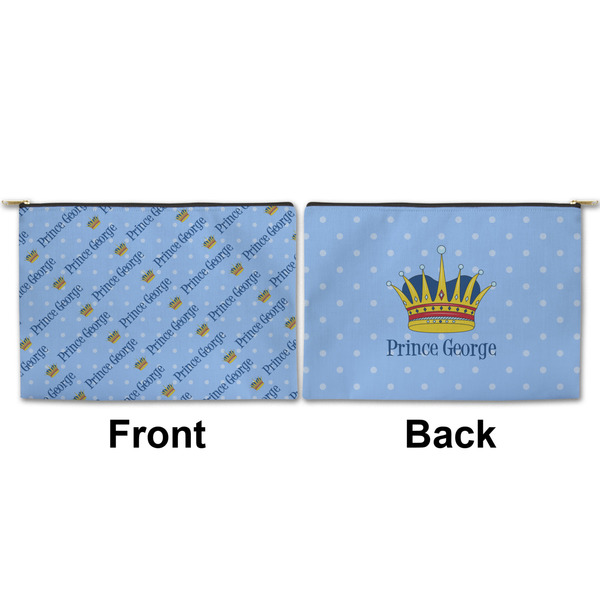 Prince Large Zipper Pouch Approval (Front and Back)